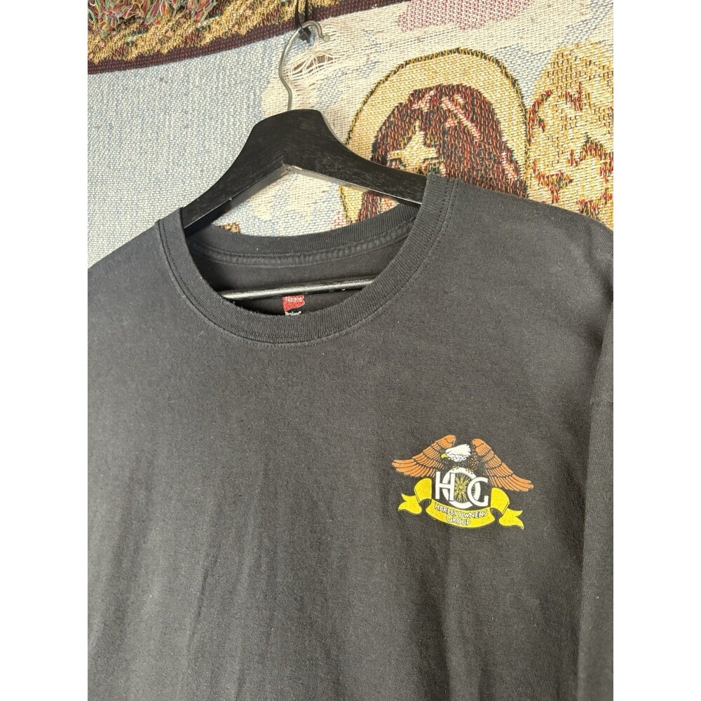 HARLEY OWNERS GROUP SEAFORD DELAWARE XL BLACK SHIRT HOG